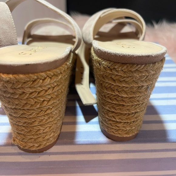 Stuart Weitzman Zuzu Wedge Size 9 Women's Espadrilles Box Included Ankle Wrap - Picture 10 of 16